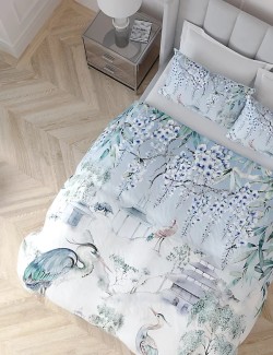 Pure Cotton Sateen Crane Bedding Set