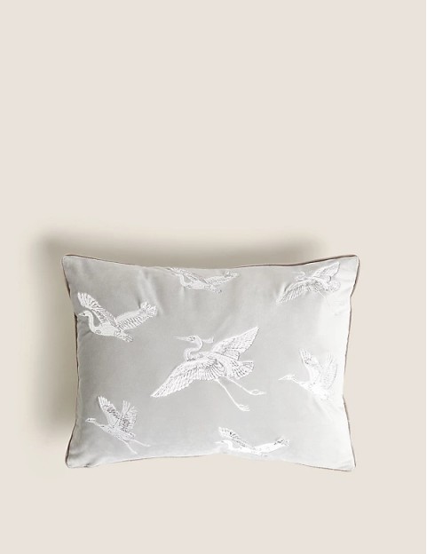 Pure Cotton Floral Tassled Cushion