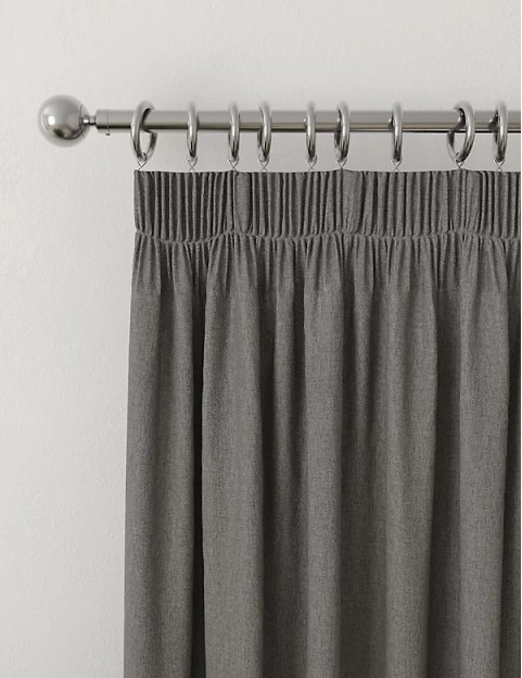 Velvet Pencil Pleat Temperature Smart Curtains