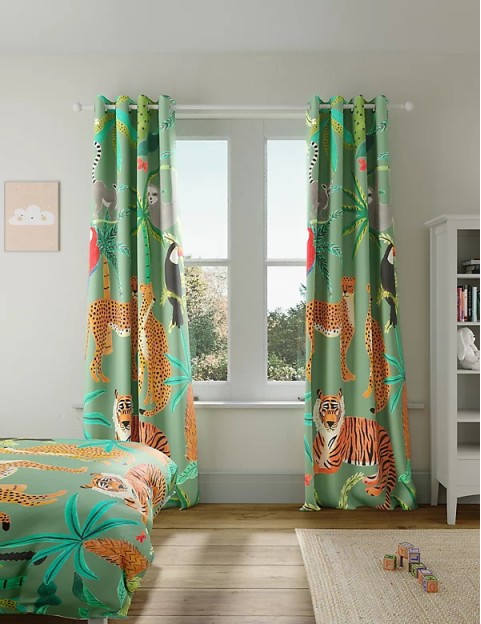 Brushed Eyelet Blackout Temperature Smart Curtains