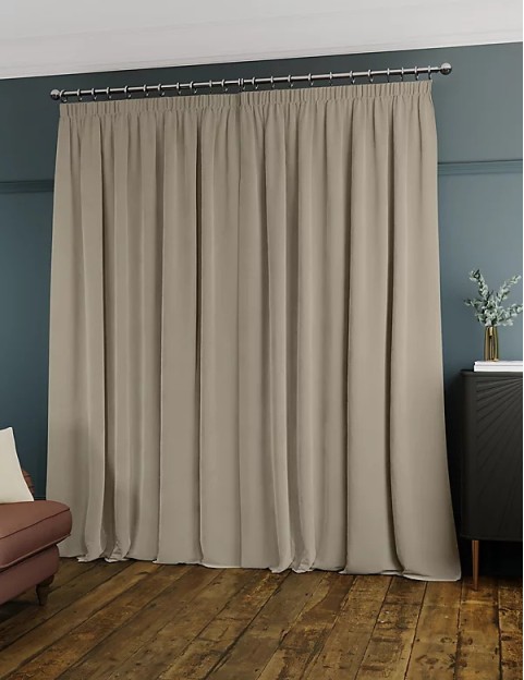 Velvet Pencil Pleat Ultra Temperature Smart Curtains