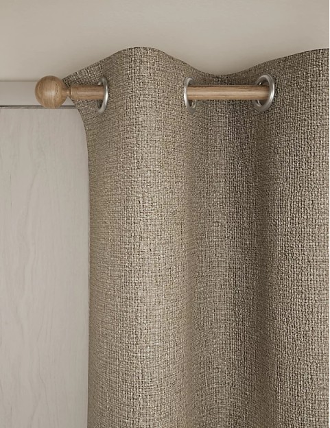 Heavyweight Woven Eyelet Blackout Curtains