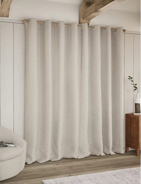 Heavyweight Boucle Eyelet Curtains