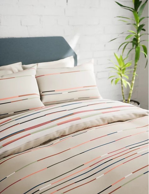 Pure Cotton Abstract Leaf Bedding Set