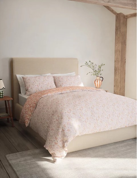 Cotton Blend Floral Bedding Set