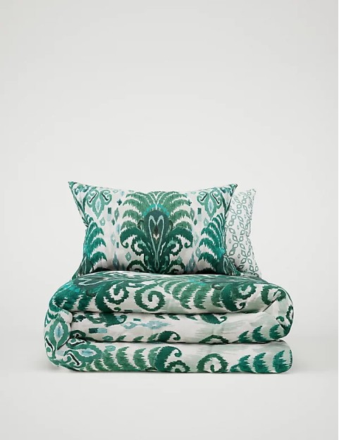 Comfortably Cool Lyocell Rich Ikat Bedding Set