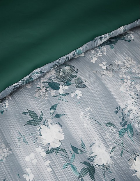 Pure Cotton Sateen Floral Bedding Set