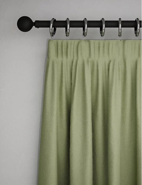 Pure Cotton Pencil Pleat Curtains