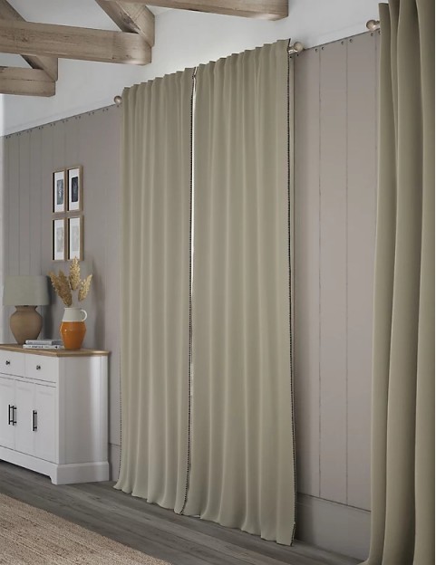 Pure Cotton Embroidered Multiway Curtains